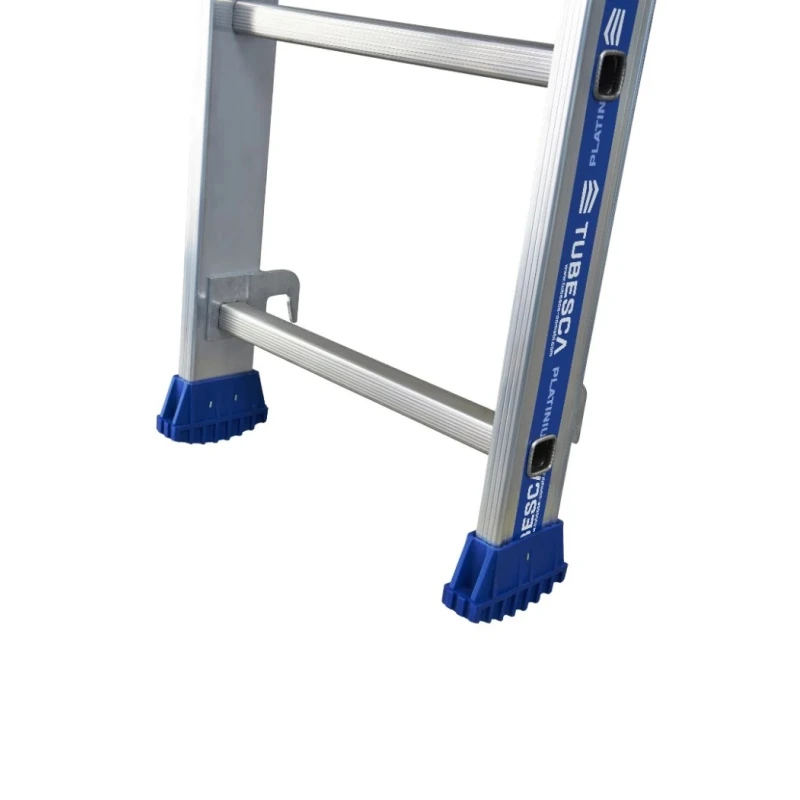 TUBESCA Aluminium 3-Section Ladder with 6.85 m Extended Height and 3.49 m Closed Height Model 02443610