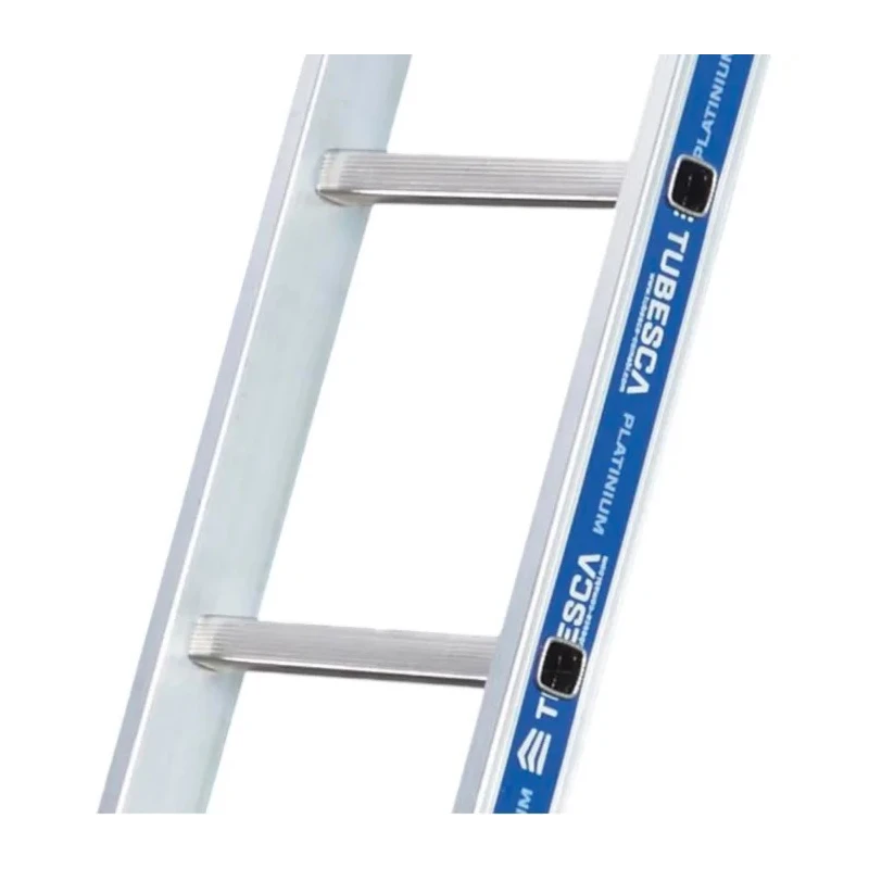 TUBESCA Aluminium 3-Section Ladder with 6.85 m Extended Height and 3.49 m Closed Height Model 02443610