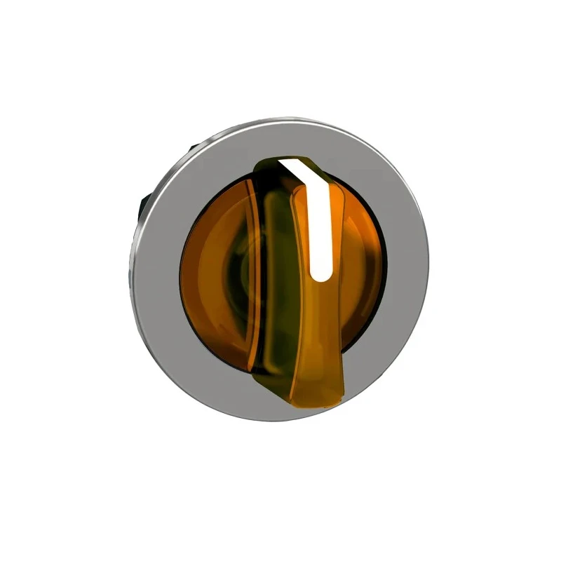 Schneider Electric 30 mm Cutout 3 Position Illuminated Selector Switch Head Orange Handle IP69, IP66, IP67 ZB4FK1353