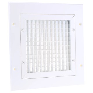 RS PRO White Aluminium Vent Grille Eggcrate Slat 200 mm x 200 mm 185-4707
