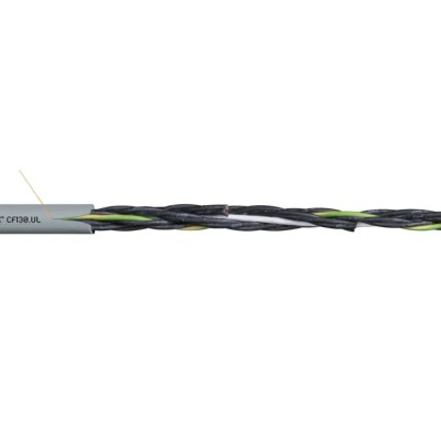 Igus Chainflex CF130.UL 2-Core 1mm² 17 AWG Unscreened Control Cable 50 m Grey Polyvinyl Chloride Sheath CF130.10.02.UL