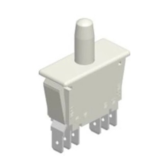 RS Pro DPDT Momentary Push Button Switch, Panel Mount, 36 x 13.3 mm Cutout, IP68, 250 V AC 16A 185-8231