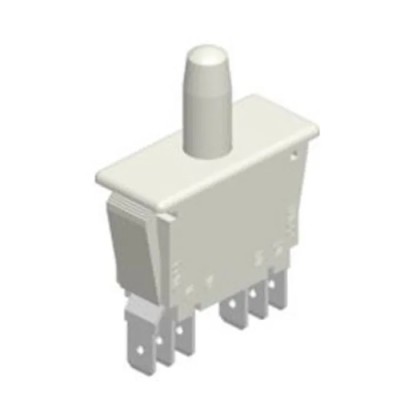 RS Pro DPDT Momentary Push Button Switch, Panel Mount, 36 x 13.3 mm Cutout, IP68, 250 V AC 16A 185-8231