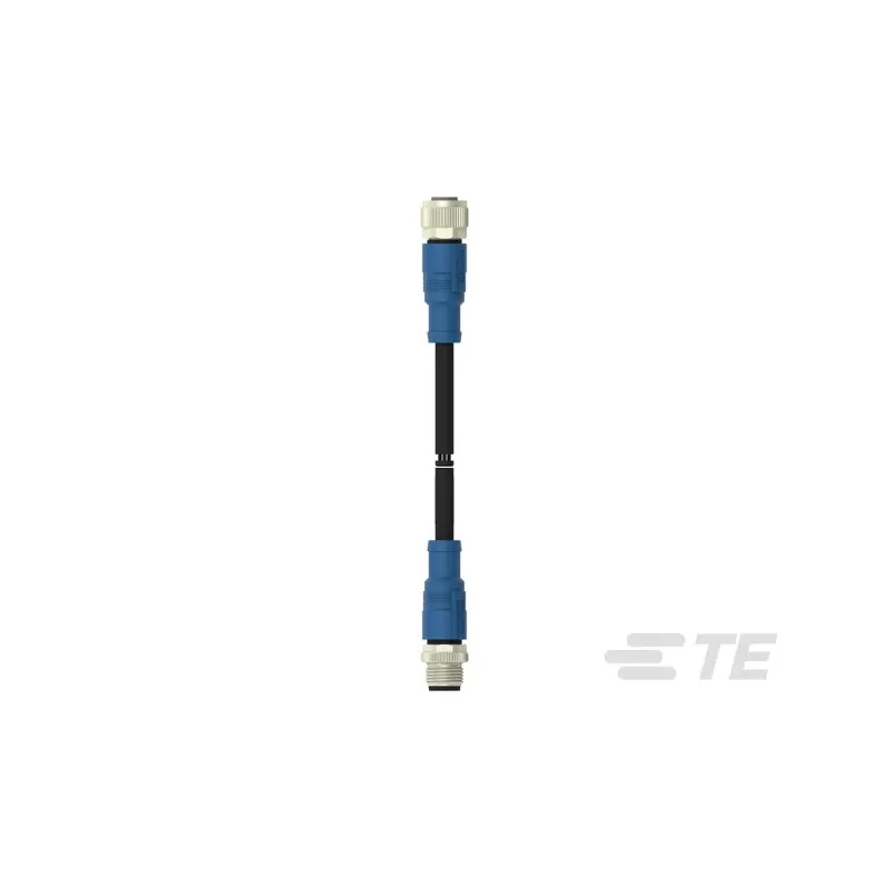 TE Connectivity Sensor Actuator Cable Male/Female 4-Way Straight to 4-Way Straight 500 mm 250V IP67 T4162123004-001