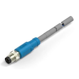 TE Connectivity Male 4 Way Straight to Unterminated 4 Way Free End Sensor Actuator Cable 500mm T4061120004-001