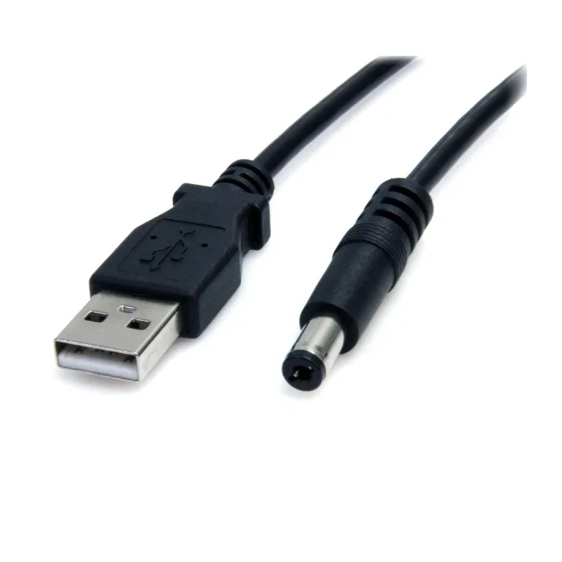 StarTech.com USB 2.0 Cable Male USB Type A to Male Barrel Power Black Polyvinyl Chloride Jacket 914.4mm USB2TYPEM