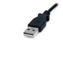 StarTech.com USB 2.0 Cable Male USB Type A to Male Barrel Power Black Polyvinyl Chloride Jacket 914.4mm USB2TYPEM