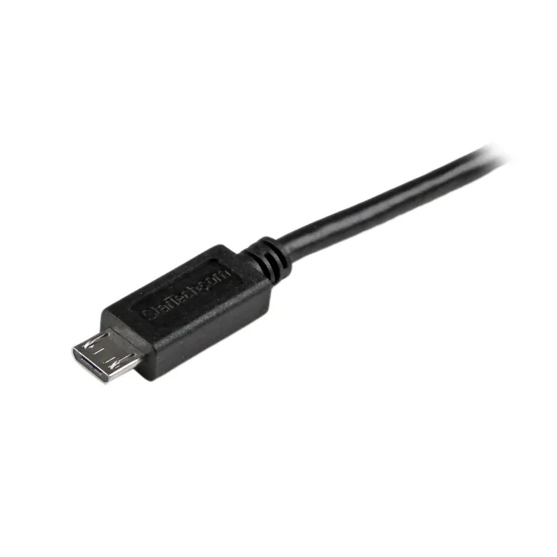 StarTech.com USB 2.0 Male USB 2.0 Type A to Male Micro USB Type B Cable Black 1m USBAUB1MBK