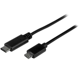 StarTech.com USB 2.0, Male USB Type C to Male Micro USB Type B Cable, Black Jacket, 500 mm USB2CUB50CM