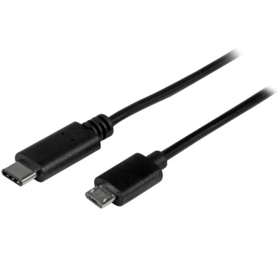 StarTech.com USB 2.0, Male USB Type C to Male Micro USB Type B Cable, Black Jacket, 500 mm USB2CUB50CM