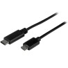 StarTech.com USB 2.0, Male USB Type C to Male Micro USB Type B Cable, Black Jacket, 500 mm USB2CUB50CM