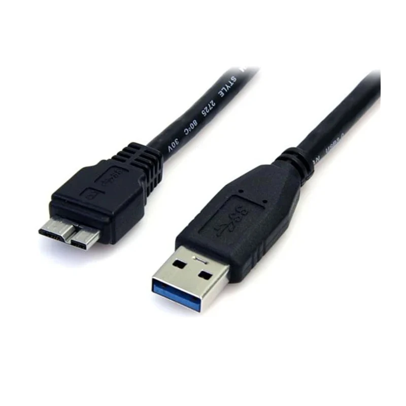 StarTech.com USB 3.0 Male USB Type A to Male Micro USB Type B Cable Black 500mm USB3AUB50CMB