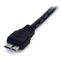 StarTech.com USB 3.0 Male USB Type A to Male Micro USB Type B Cable Black 500mm USB3AUB50CMB