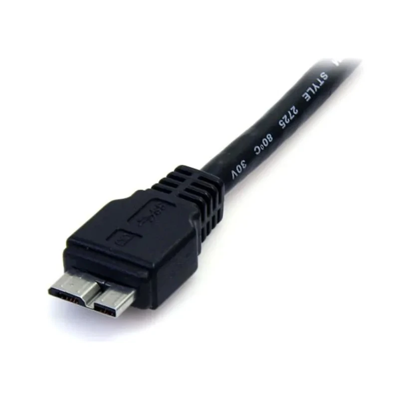 StarTech.com USB 3.0 Male USB Type A to Male Micro USB Type B Cable Black 500mm USB3AUB50CMB