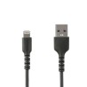 StarTech.com USB 2.0 Male USB Type A to Male Lightning Connector Cable Black 1 m RUSBLTMM1MB