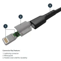 StarTech.com USB 2.0 Male USB Type A to Male Lightning Connector Cable Black 1 m RUSBLTMM1MB