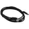 StarTech.com USB 2.0 Male USB 2.0 Type A to Male Barrel Power Cable Black 2 m USB2TYPEM2M