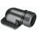Adaptaflex Black Conduit Fitting 32 mm Nominal Size Polyamide 66, IP67 Rated 90° Elbow AS34/FL/90/BL