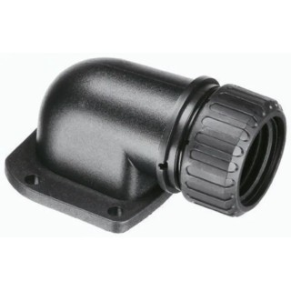 Adaptaflex Black Conduit Fitting 32 mm Nominal Size Polyamide 66, IP67 Rated 90° Elbow AS34/FL/90/BL