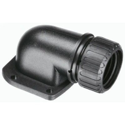 Adaptaflex Black Conduit Fitting 32 mm Nominal Size Polyamide 66, IP67 Rated 90° Elbow AS34/FL/90/BL