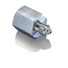 Bourdon Stainless Steel Adapter G 1/2 to 1/2 NPT with Swiveling Nut ARIN260L