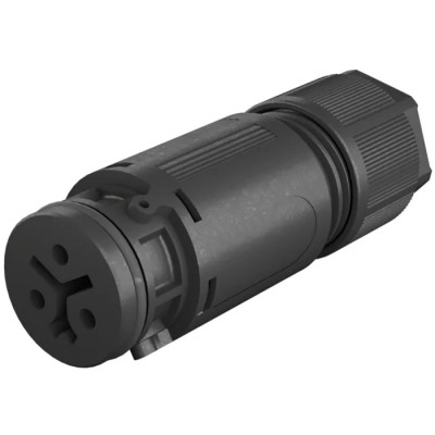 Wieland Lighting Connector RST 08i2/3 Series Cable Circular Connector Female Screw 2-Pole 8A 250/400V IP66 41.021.3043.1