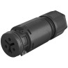 Wieland Lighting Connector RST 08i2/3 Series Cable Circular Connector Female Screw 2-Pole 8A 250/400V IP66 41.021.3043.1