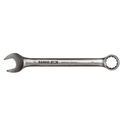 Bahco Combination Spanner Satin Chrome 215 mm Overall 24 mm SS002-24