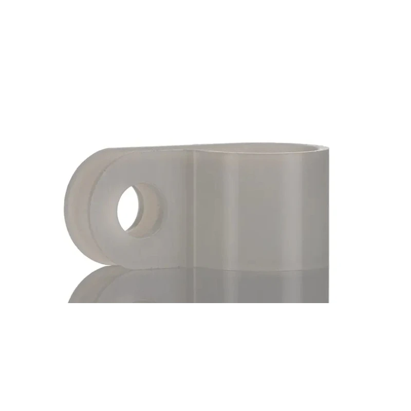 HellermannTyton Polyamide P-Clip Natural Colour 9.5 mm ID, 4.2 mm Mounting Hole Diameter 211-60059 H5P-PA66-NA