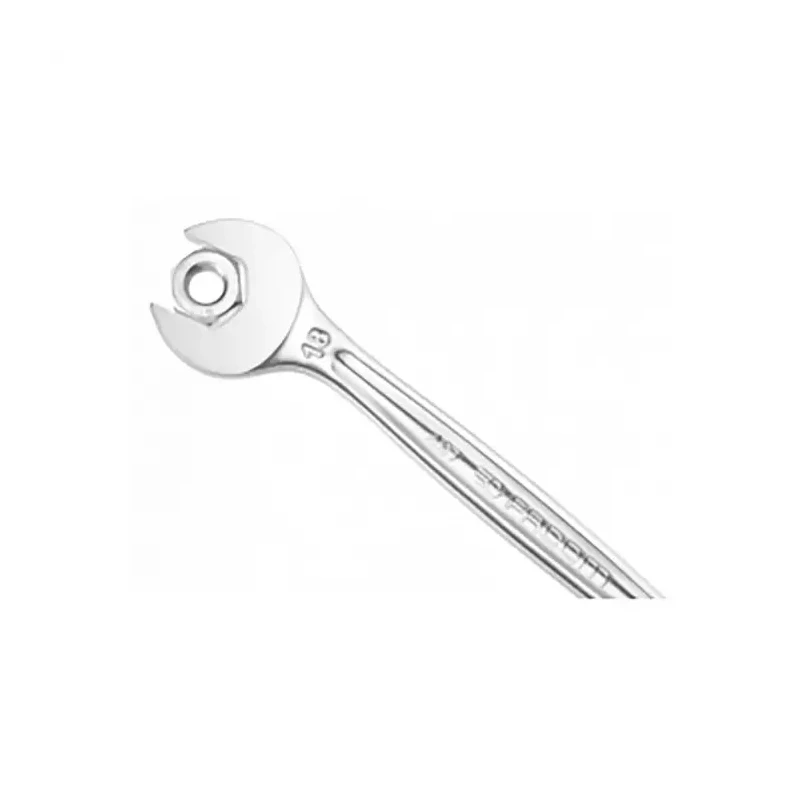 Facom Combination Ratchet Spanner Satin Chrome 24 mm, 320mm Overall 467B.24