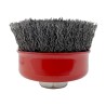 RS PRO Steel Crimp Wire Abrasive Cup Brush, 14 mm Diameter, Face Width 100 mm, Max Speed 8500 rpm, Model 188-4128