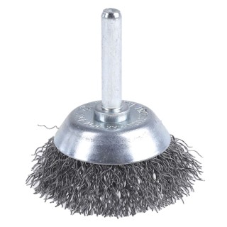 RS PRO Steel Crimp Wire Abrasive Brush 6 mm Diameter 38 mm Face Width 4500rpm Maximum Safe Speed 188-4121