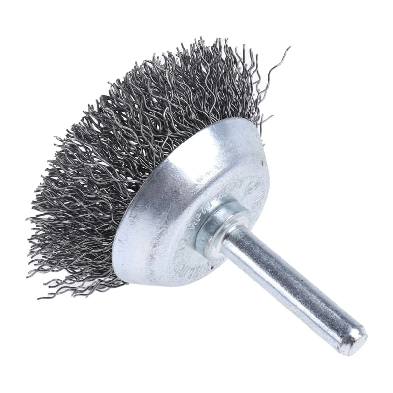 RS PRO Steel Crimp Wire Abrasive Brush 6 mm Diameter 38 mm Face Width 4500rpm Maximum Safe Speed 188-4121