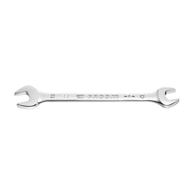 Facom Double Ended Open Spanner Metric 4 to 5 mm Satin Chrome Finish 90mm Overall Length 44.4X5
