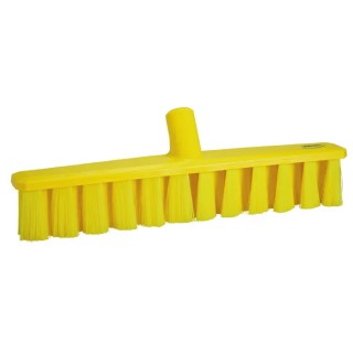 Vikan Ultra Safe Technology Broom, Yellow with Polyethylene Terephthalate Bristles, Width 50mm, Depth 400mm, Model 31716