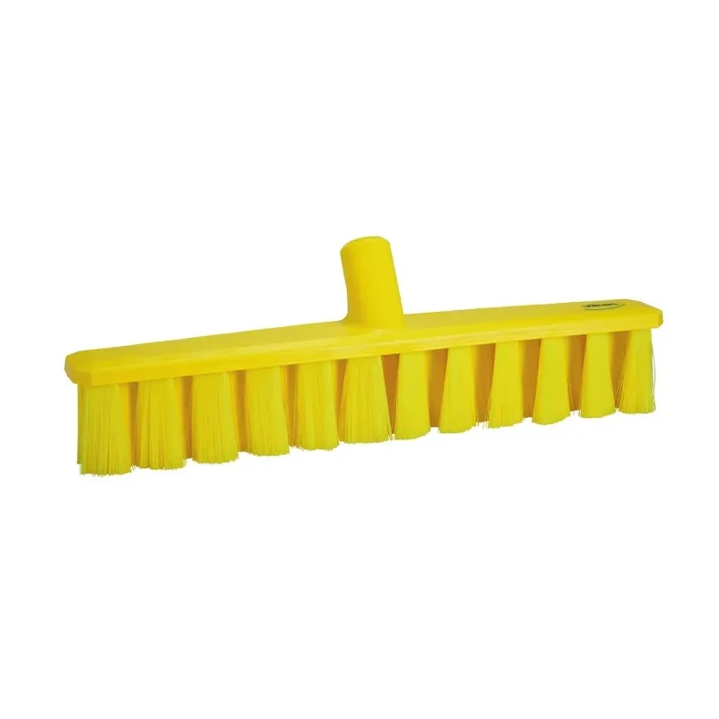 Vikan Ultra Safe Technology Broom, Yellow with Polyethylene Terephthalate Bristles, Width 50mm, Depth 400mm, Model 31716