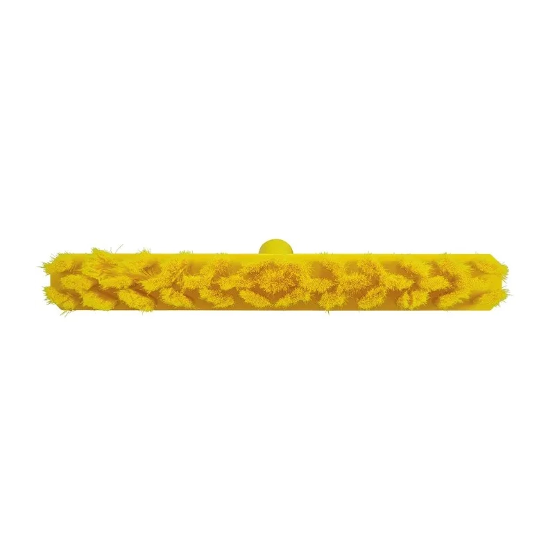 Vikan Ultra Safe Technology Broom, Yellow with Polyethylene Terephthalate Bristles, Width 50mm, Depth 400mm, Model 31716