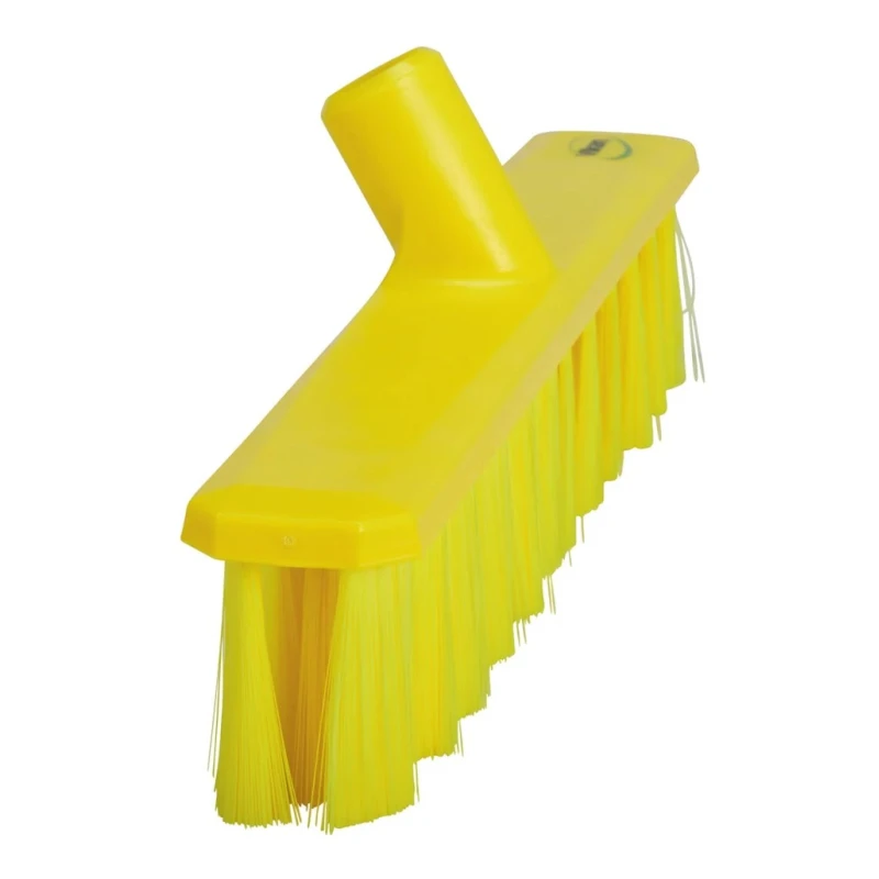 Vikan Ultra Safe Technology Broom, Yellow with Polyethylene Terephthalate Bristles, Width 50mm, Depth 400mm, Model 31716