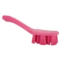 Vikan Pink Polyester Bristle Scrubbing Brush 37 mm Bristle Length 70 mm Width 260 mm Length 10 mm Height 41791