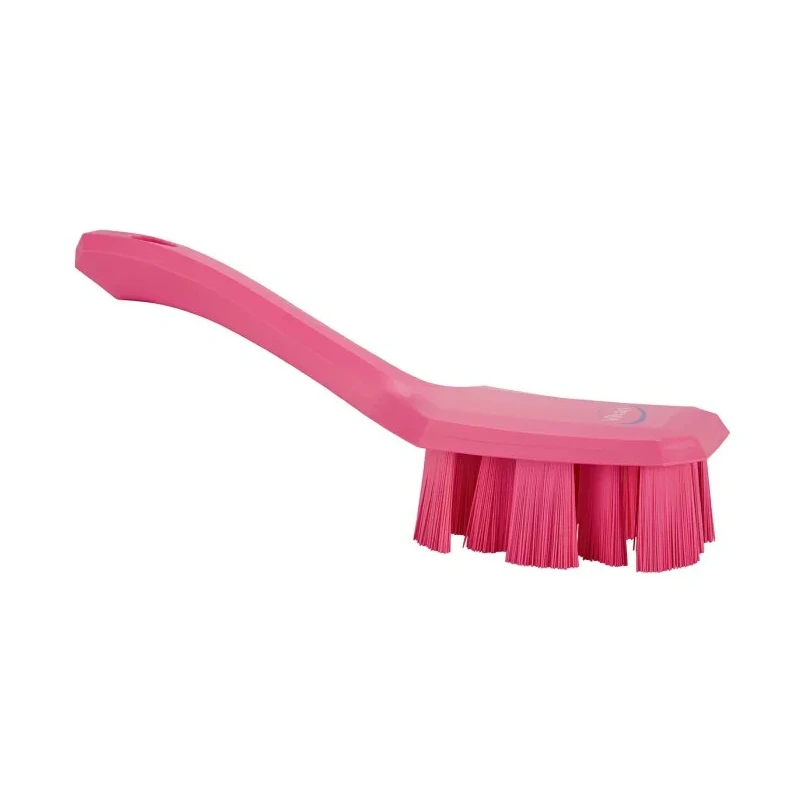 Vikan Pink Polyester Bristle Scrubbing Brush 37 mm Bristle Length 70 mm Width 260 mm Length 10 mm Height 41791