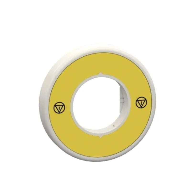 Schneider Electric Illuminated Unmarked Legend Ring Accessory for Emergency Stop Mushroom Head Push-Button ZBY9W3B140