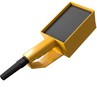 Rose Yellow Polyamide Handheld Enclosure Integral Battery Compartment Display Window IP65 105mm x 85mm x 266mm 292150000