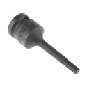 Facom 6 mm 1/2 in Drive 6 Point Hex Impact Socket, Chrome Molybdenum Steel, Phosphate Finish, 79mm Length NSHM.6