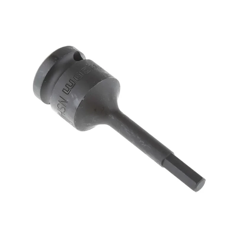 Facom 6 mm 1/2 in Drive 6 Point Hex Impact Socket, Chrome Molybdenum Steel, Phosphate Finish, 79mm Length NSHM.6