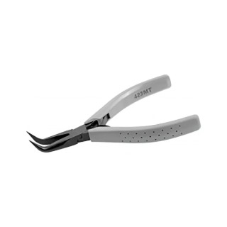 Facom 423.MT Flat Nose Plier 125mm Overall Length, Bent Jaw, ESD Safe, Comfort Grip Handle Italy 423.MT