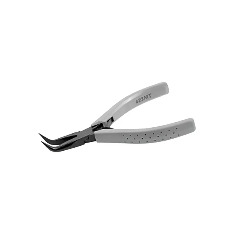 Facom 423.MT Flat Nose Plier 125mm Overall Length, Bent Jaw, ESD Safe, Comfort Grip Handle Italy 423.MT