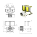 RS PRO Solenoid Valve, 3 Port, NC, 24V AC/DC, 3/4 inch Inlet and Outlet 190-4145