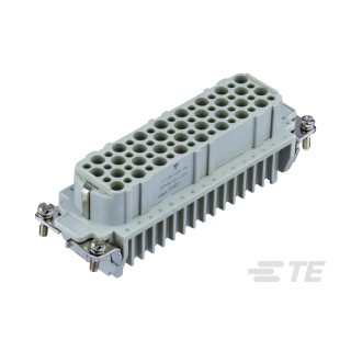 TE Connectivity Heavy Duty Power Connector Insert, 10A Current Rating, 64 Contacts, Panel Mount, Female T2020642201-000