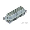 TE Connectivity Heavy Duty Power Connector Insert, 10A Current Rating, 64 Contacts, Panel Mount, Female T2020642201-000