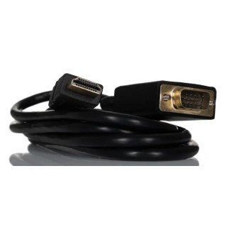 RS PRO 1.8 m Male HDMI to Male VGA Cable, Black 192-4516